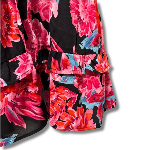 Umgee USA Floral Ruffle Sleeve Romper – Size XL – NWT - Picture 8 of 8